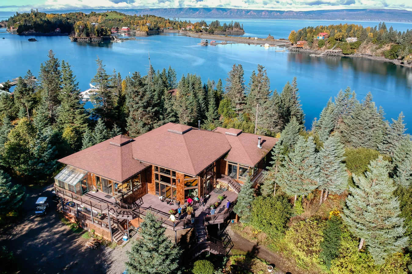 Stillpoint Lodge Aerial view lodge 