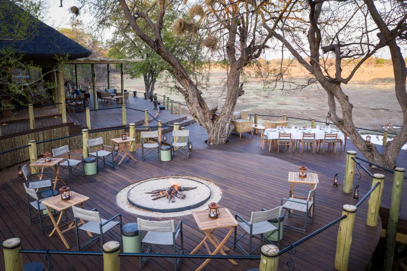 Fire pit area 