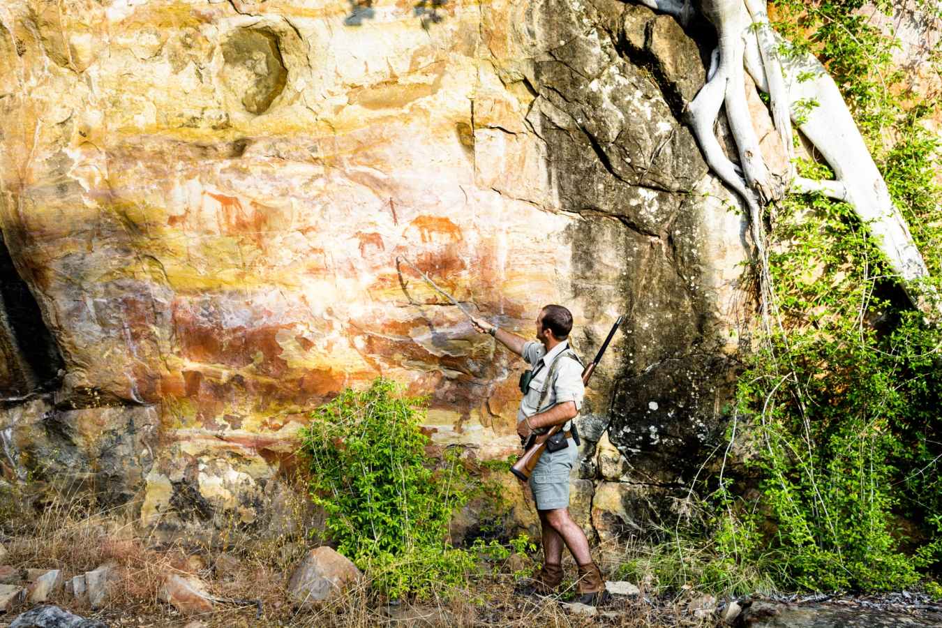 Rock art at Singita Pamushana 