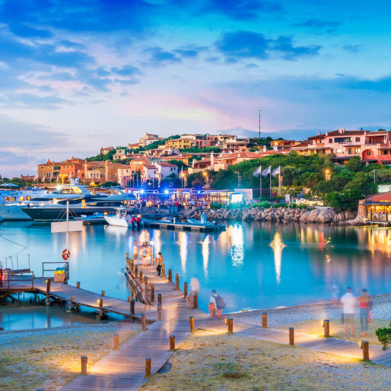 Porto Cervo Harbour and village 