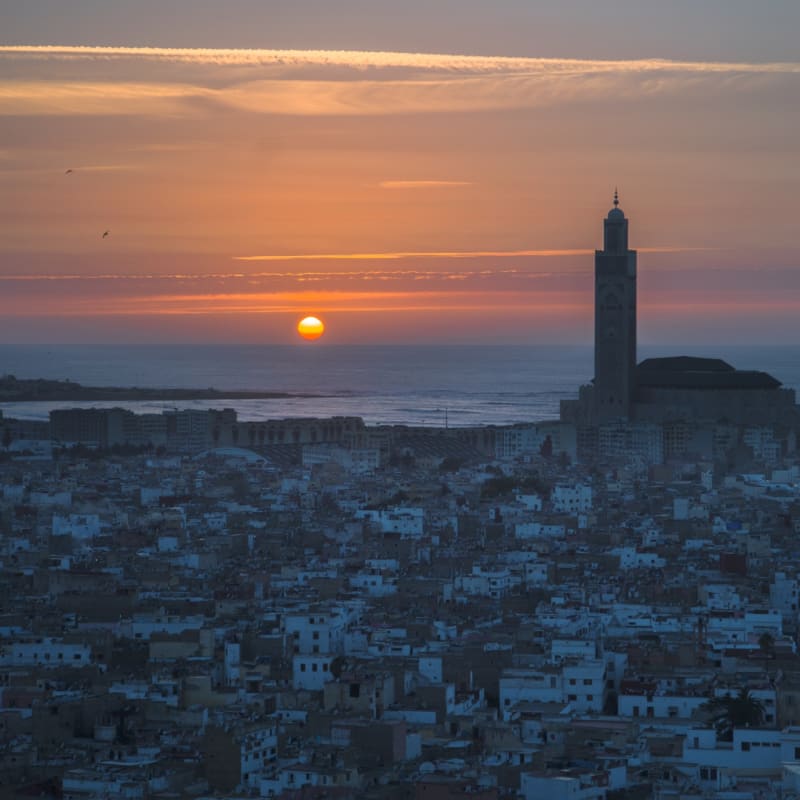 City at sunset - Casablanca