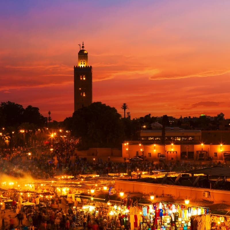 Djemaa El Fna at night - Marrakech
