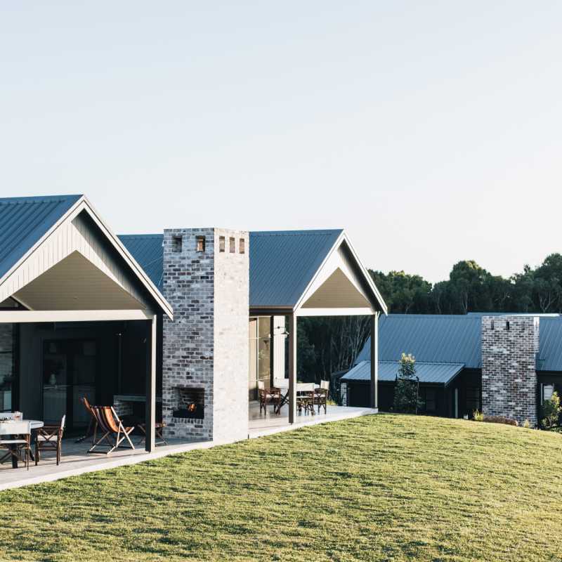 Outdoor Area and Fireplace 