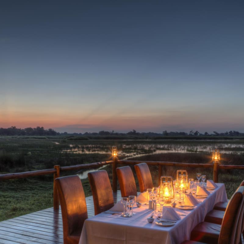 Outdoor dining - Kanana Camp