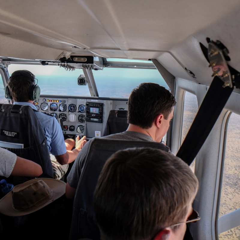Fly into the Okavango Delta 