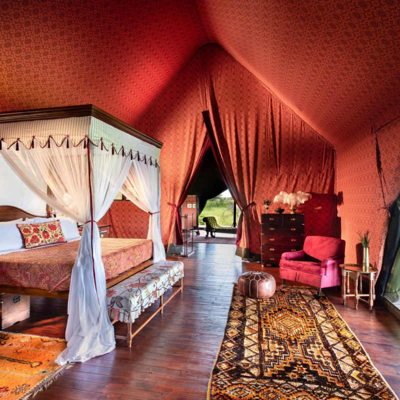 Jacks Camp bedroom 