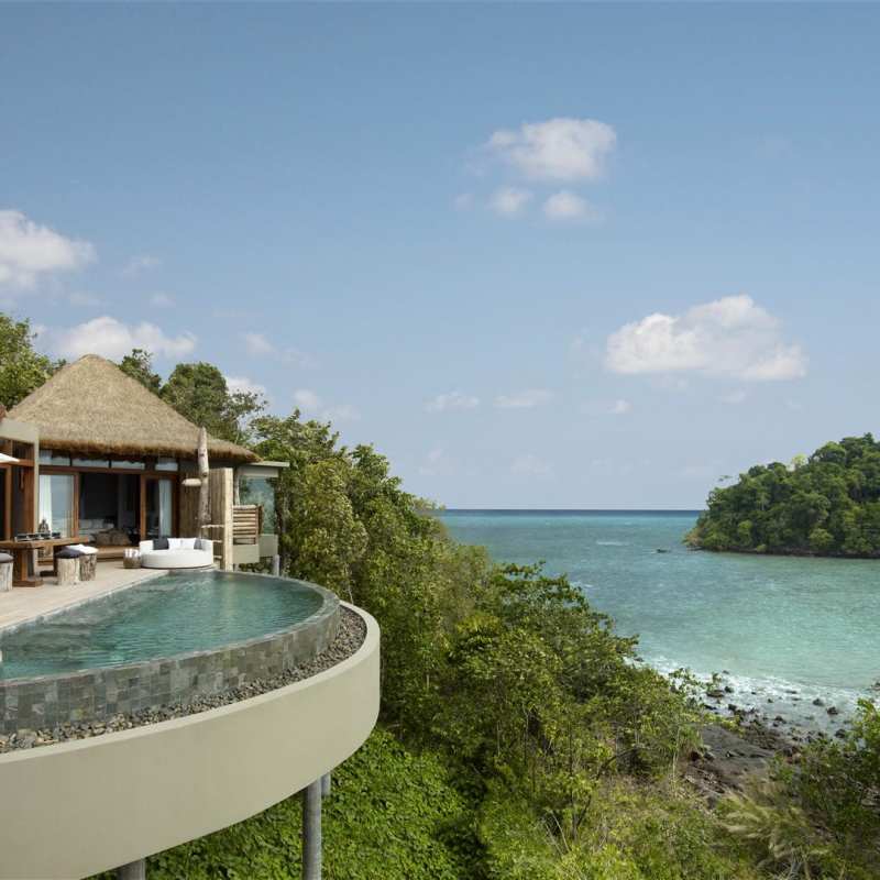 Pool deck at Song Saa - The Jewels of Cambodia 