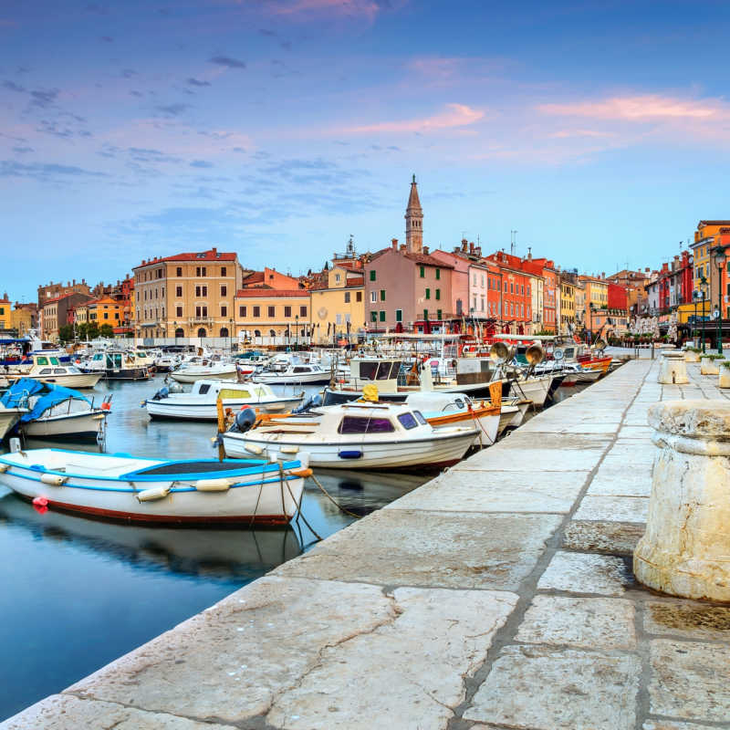 Rovinj harbour - Venice and Croatia