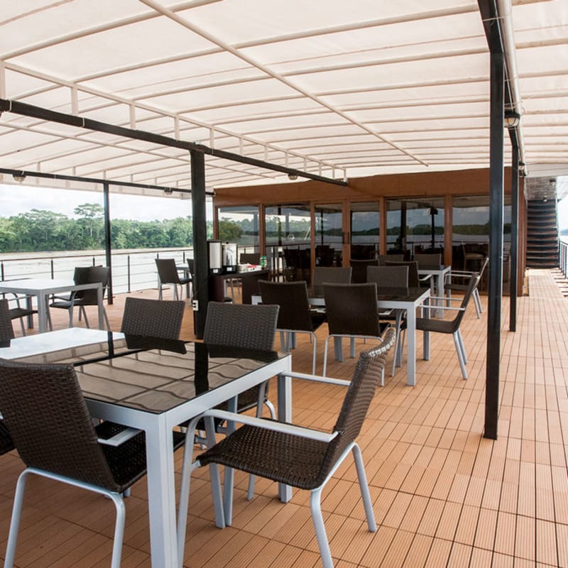 Shaded lounge 