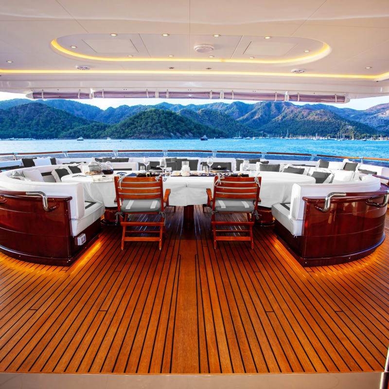 Aqua Mare Exterior Al Fresco Dining Area 