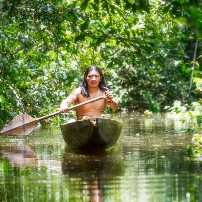 Canoeing in the Amazon - Family Ecuador & Galapagos Islands Adventure