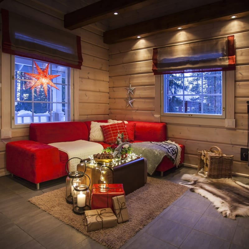 Living room - Rovaniemi Christmas Chalets
