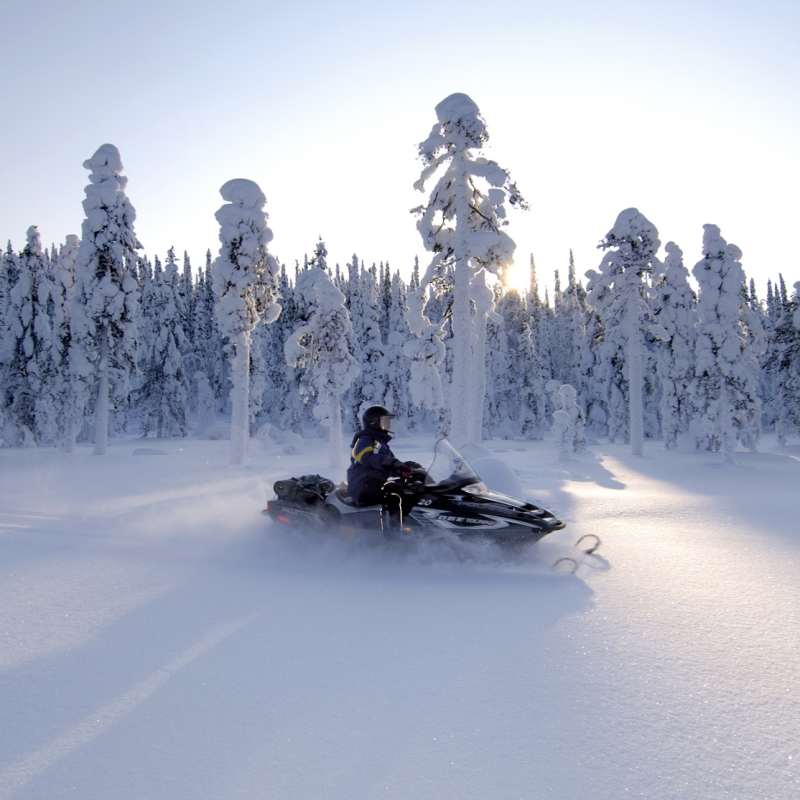Snowmobile - Simply Finnish Lapland