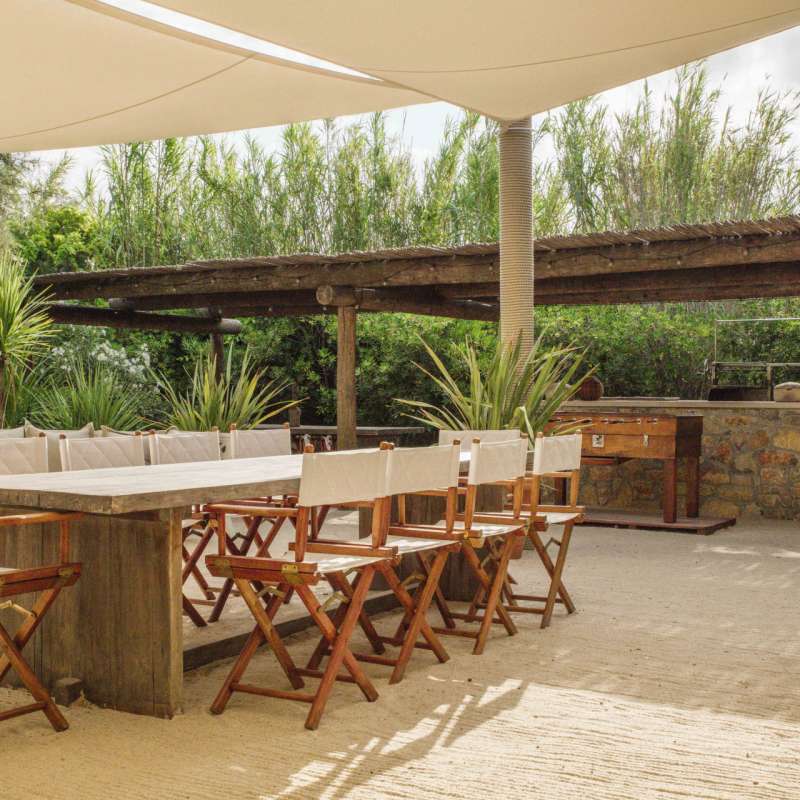 Outside dining area 