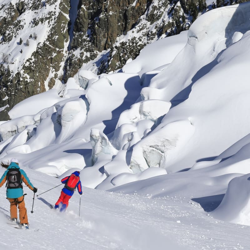 Skiing Grands Montets - Hotel Heliopic 