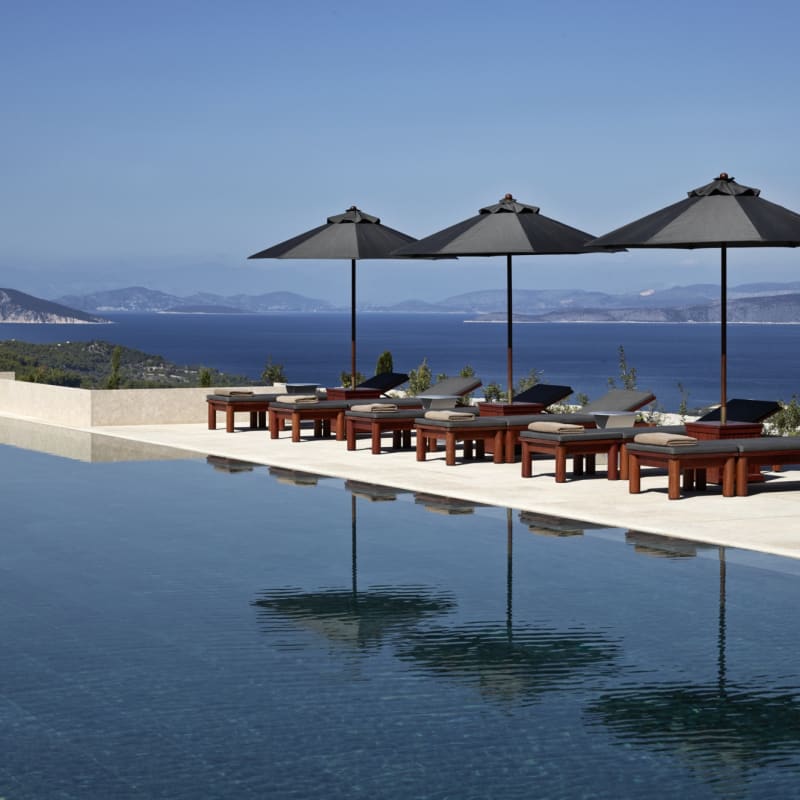 Pool loungers - Amanzoe