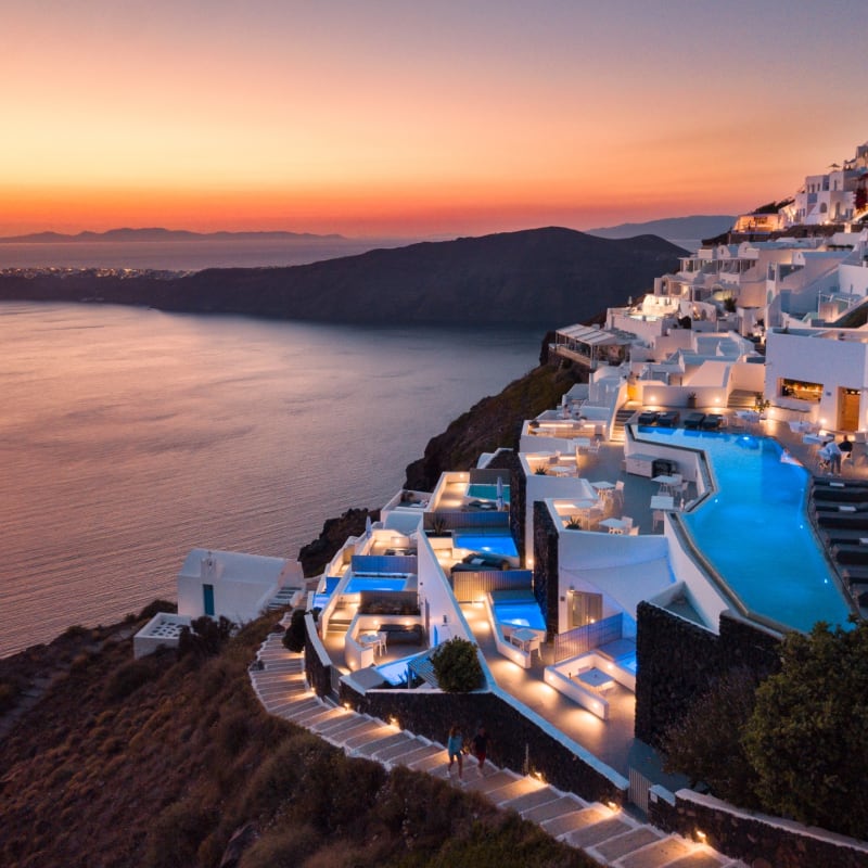 Sunset views - Grace Santorini 