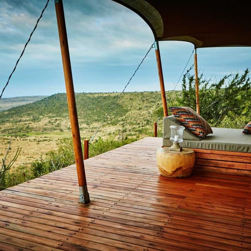 Tented room veranda 