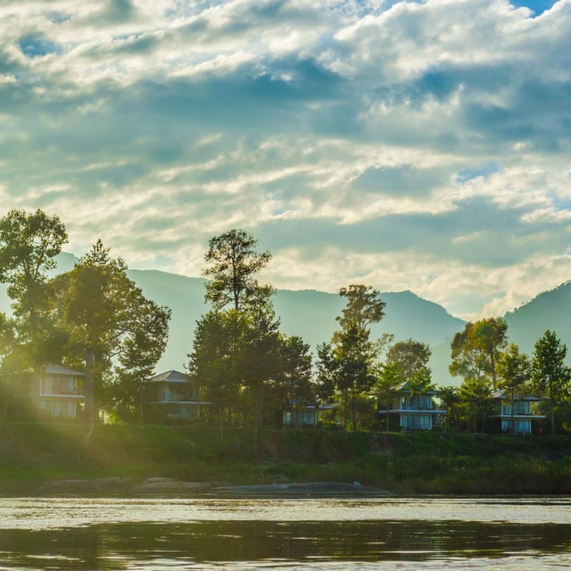 Rooms overlooking the Mekong - The River Resort