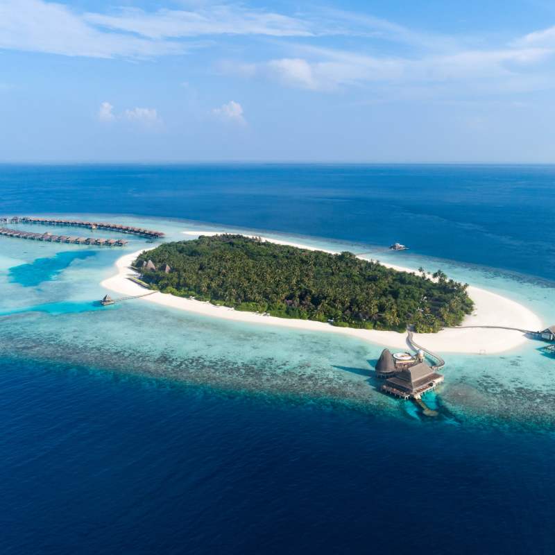 Anantara Kihavah Island Aerial Hero Image  