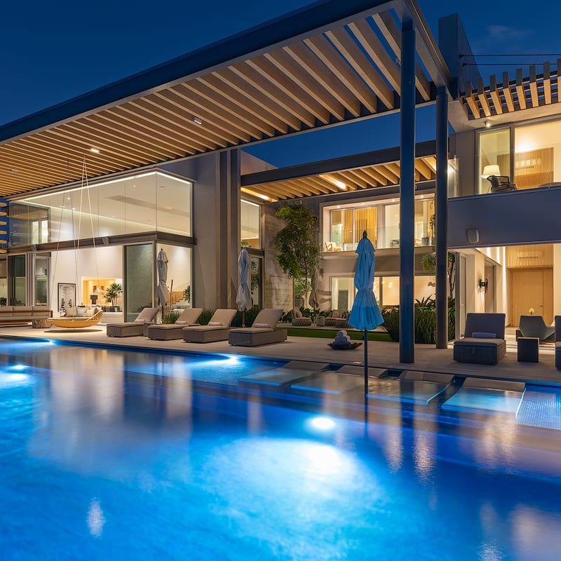 Pool at night 
