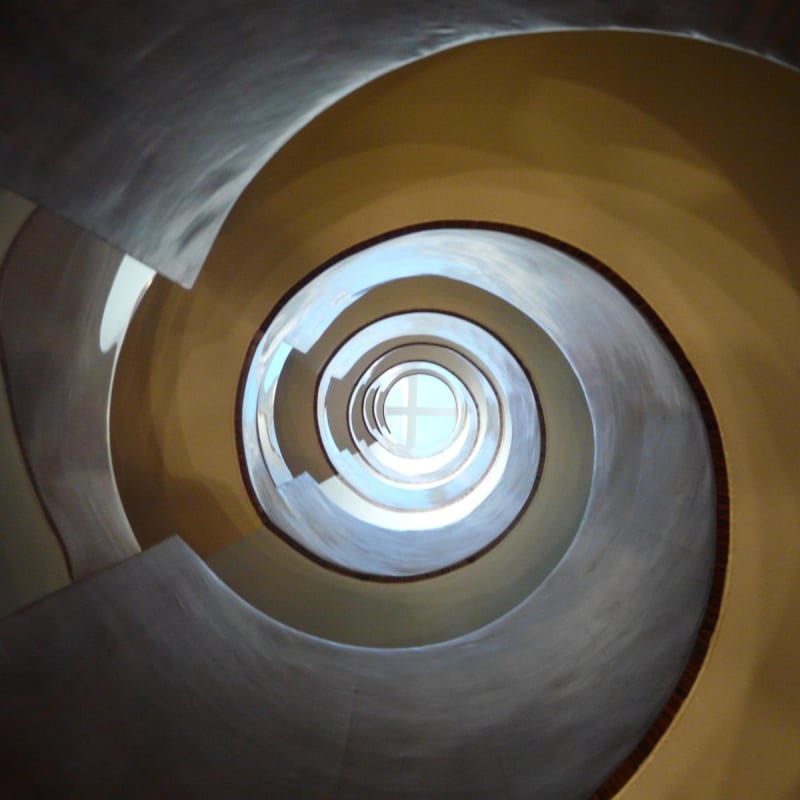 Spiral staircase - Las Alcobas