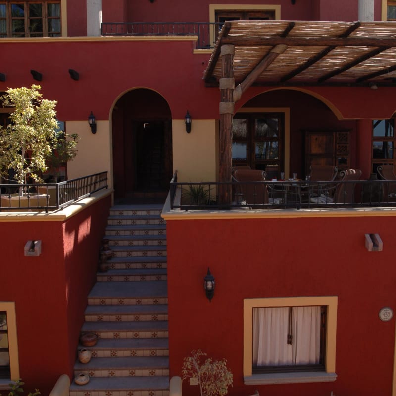 Outdoor Steps - Posada de las Flores La Paz
