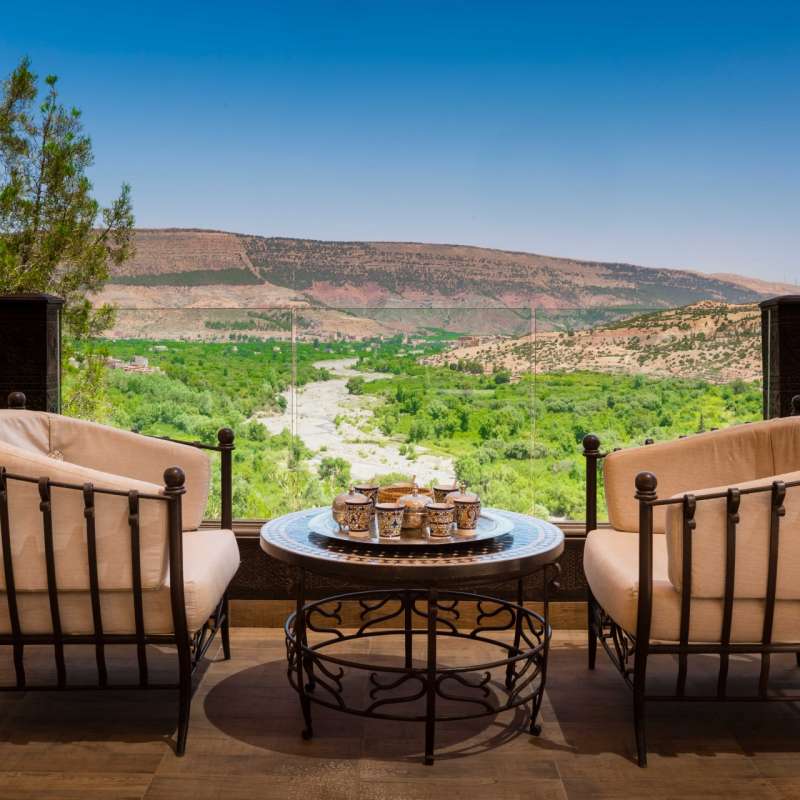 Dining in Atlas Mountains - Morocco Honeymoon