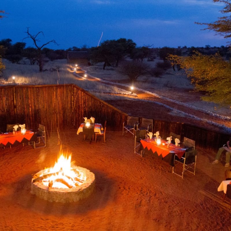 Camelthorn Kalahari Lodge - the boma
