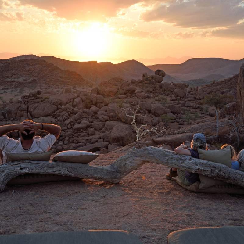 Sundowners in Damaraland - Northern Namibia & The Skeleton Coast 