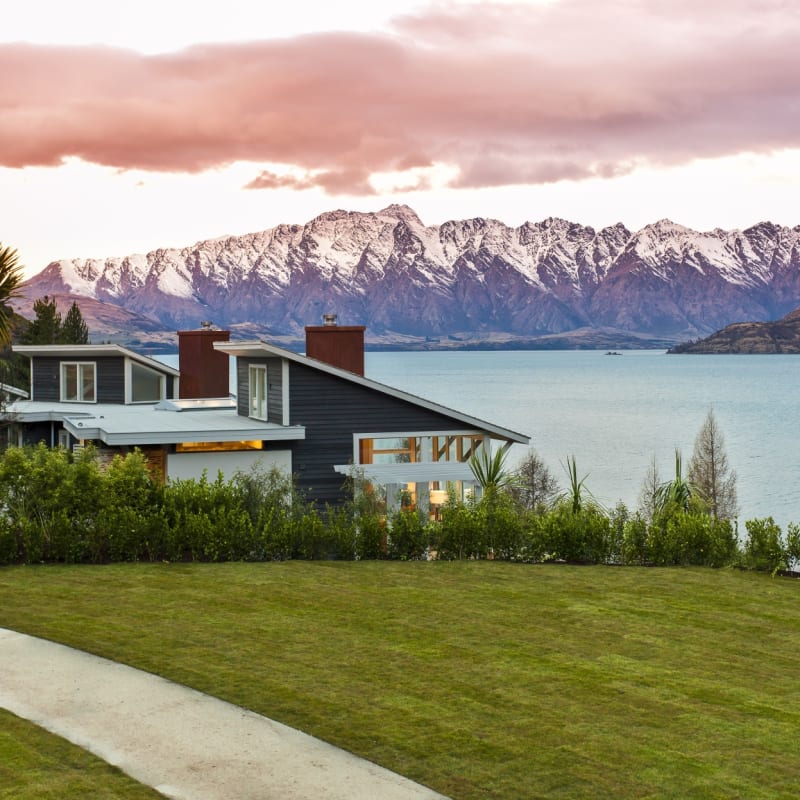 Lodge at Dusk - Matakauri Lodge 