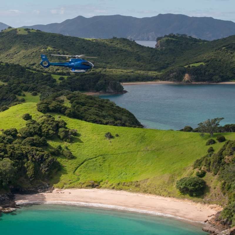 Heli over the Bay of Islands 
