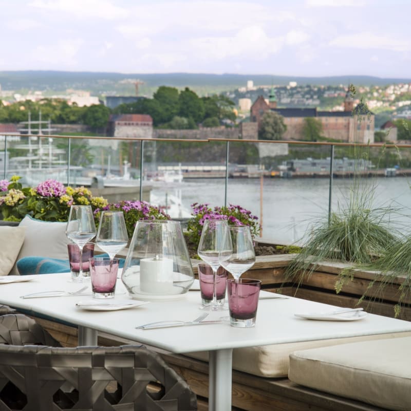 Rooftop seating 