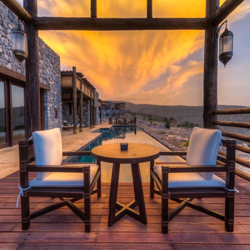 Sunset on Terrace - Alila Jabal Akhdar