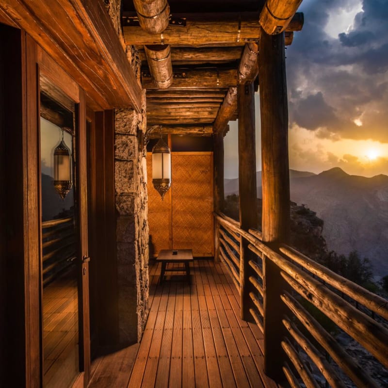 Balcony at Dusk - Alila Jabal Akhdar