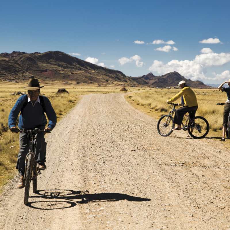 Cycling at Titilaka - Ultimate Peru