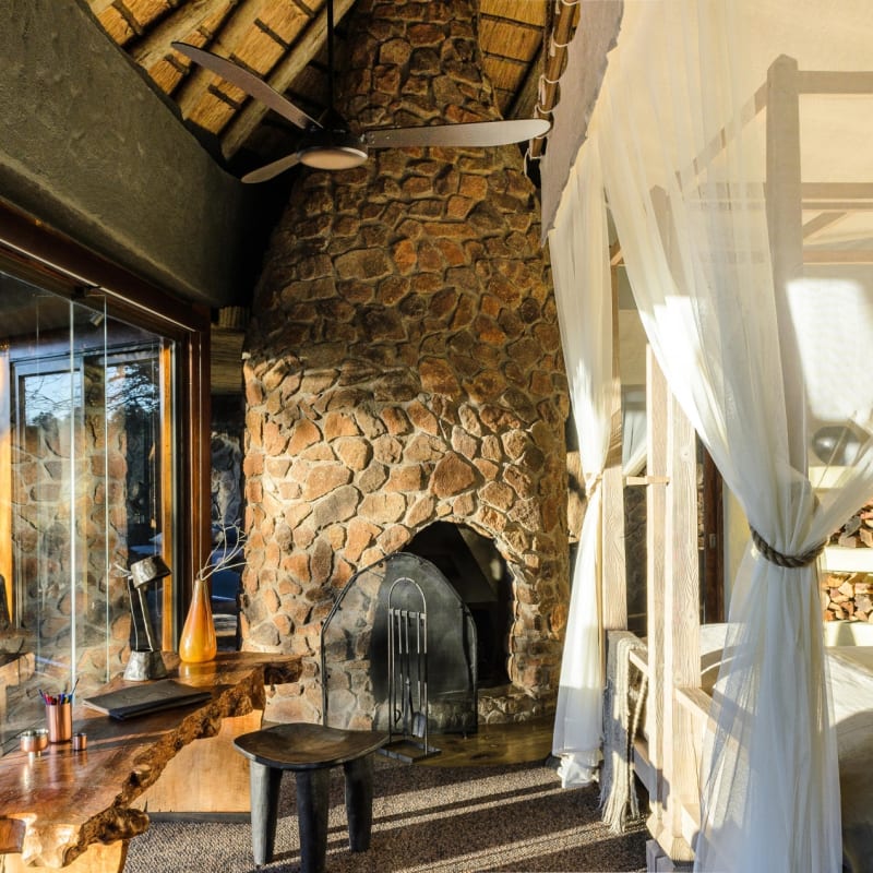 Bedroom at Singita Boulders 