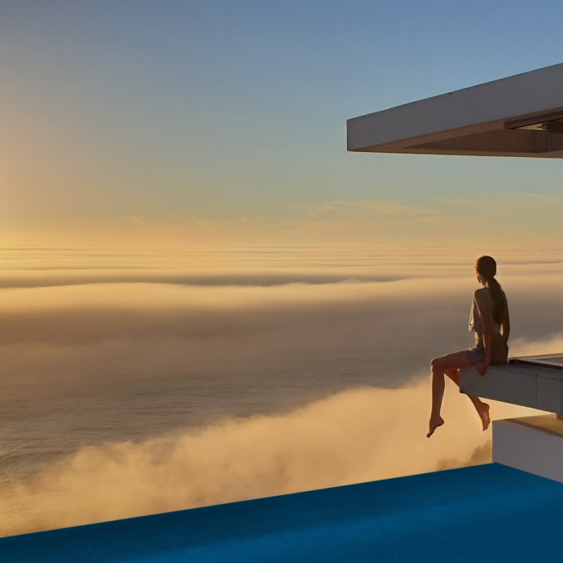 Pool views at Beyond private residence  