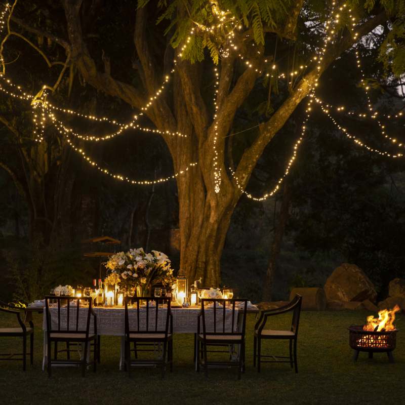 Dinner set up - W15 Hanthana Estate Kandy 