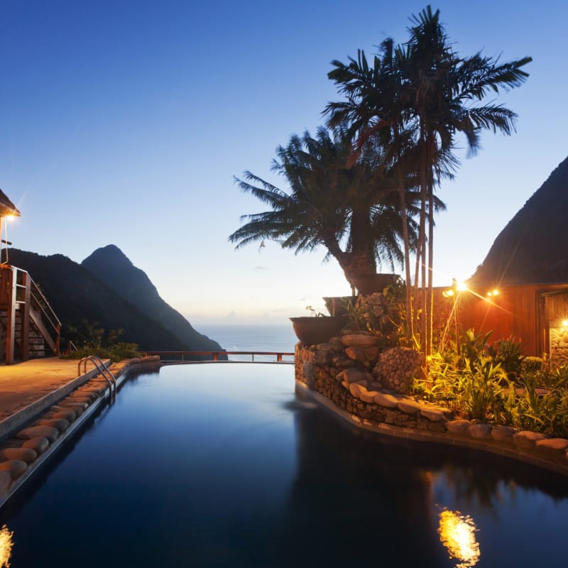 Pool at Night - Ladera