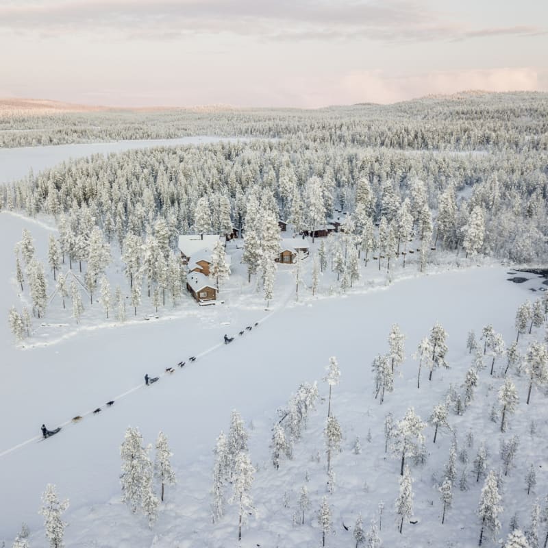 Fjellbord Arctic Lodge Aerial View 