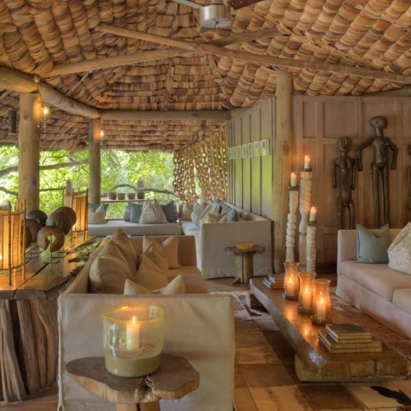 Guest Lounge - Lake Manyara Tree Lodge