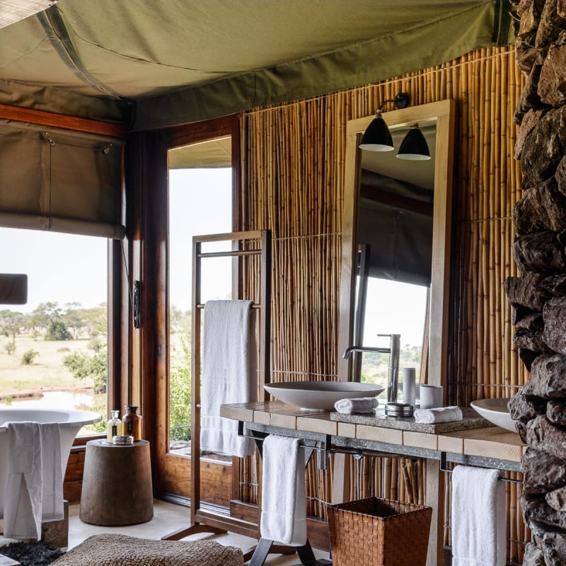 Bathroom at Singita