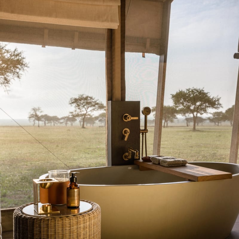 Singita Sabora bath view 