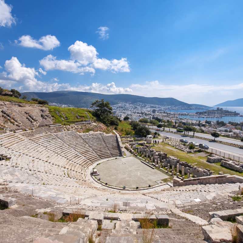 The theatre of ancient Halicarnassus in Bodrum