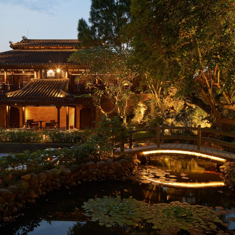 Bridge at Night - Ancient Hue Garden Houses 