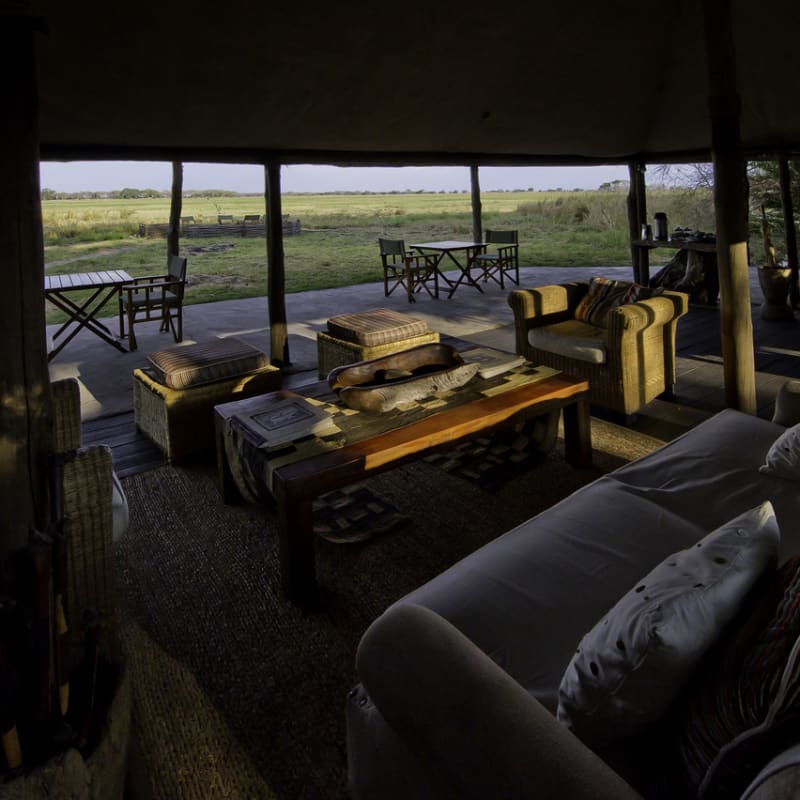 View from the living area - Busanga Bush Camp