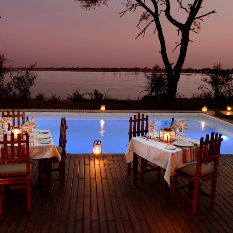 Private Pool Dinners - Chiawa Camp