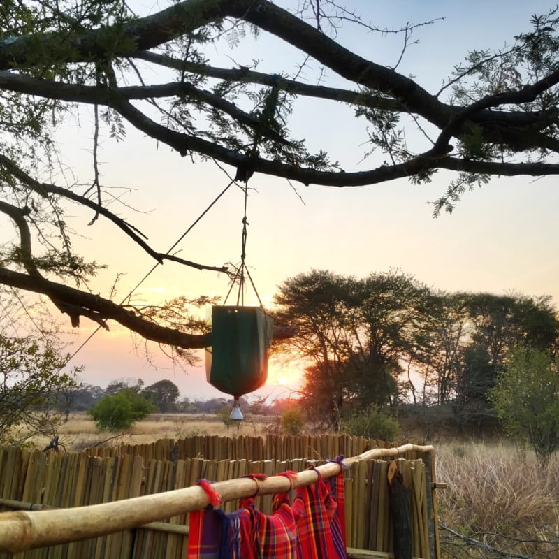 Bush shower - Ntemwa Busanga Camp