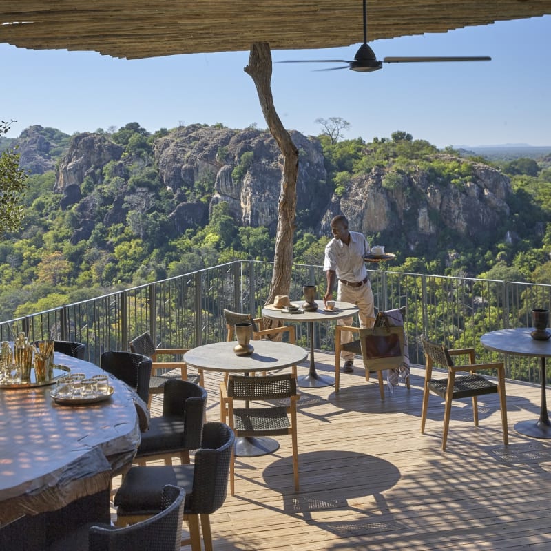 Dining view - Singita Pamushana